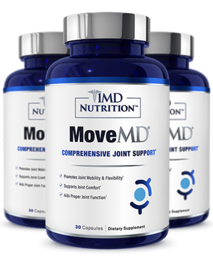 1MD Nutrition MoveMD - Joint Health Supplement - Doctor Formulated | with Collagen, Astaxanthin, and More | 30 Capsules (3-Pack) 1MD NutritionBuy Supplements Australia