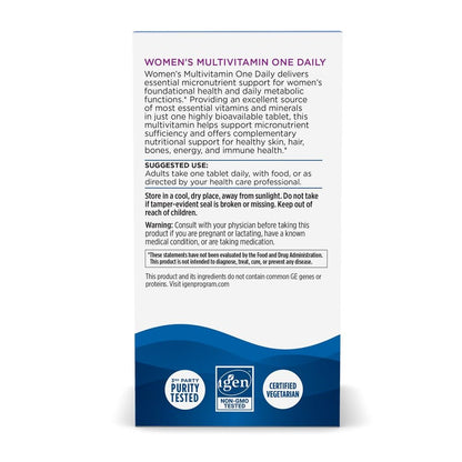 Nordic Naturals Women’s Multivitamin One Daily - Skin, Hair, Energy, & Bone Support - Immunity Supplement