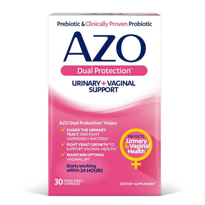 AZO Bladder Control with Go-Less® & Weight Management Dietary Supplement & Dual Protection | Urinary + Vaginal Support* AZOBuy Supplements Australia