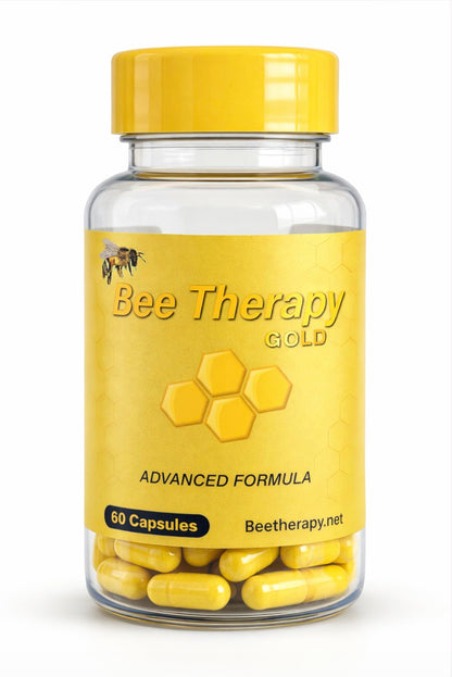 Natural Supplement - Bee Therapy Gold Venom Apitoxin Manuka Honey - Supports Inflammation & Mobility - Neck and Backache - Supports Joints & Muscles- Sprains, Bruises and Strains - Pack 1 60 Capsules Aus HealthcareBuy Supplements Australia