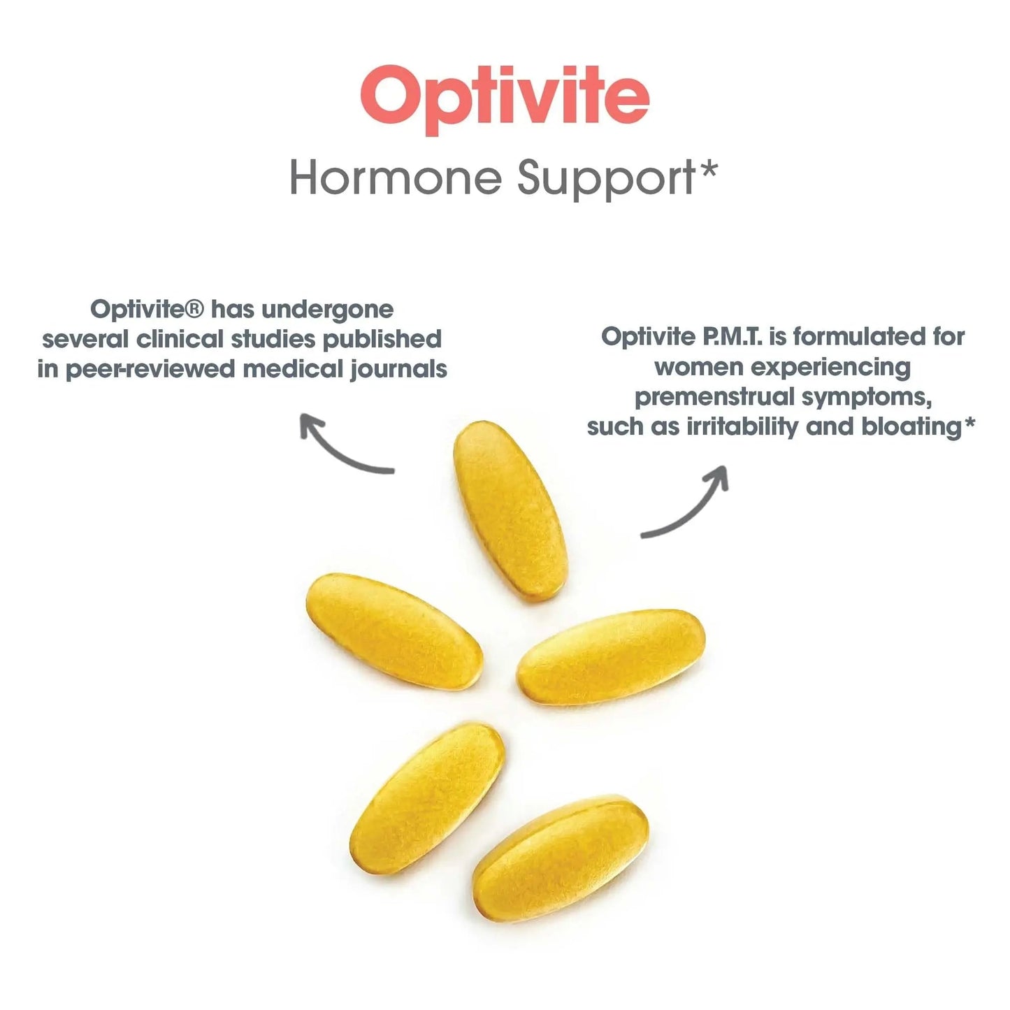 Optimox Optivite - PMS Support Supplement for Women, Period Multivitamin for Hormone Balance with Vitamin B6 & Iron, Hormone Support Vitamin - 180 Tablets OptimoxBuy Supplements Australia