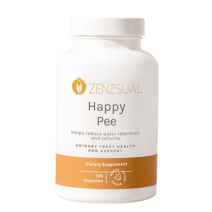 ZENZSUAL Happy Pee, 120 Capsules – Urinary Tract Support & Bladder Health Supplement with Cranberry, D-Mannose, Vitamin C and Oregano for Women and Men – Healthy Flow, Comfort & Fluid Balance ZENZSUALBuy Supplements Australia