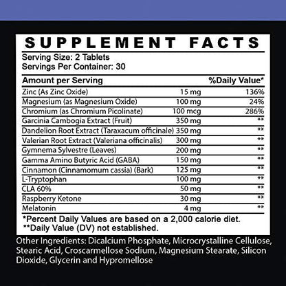 Garcinia Cambogia PM Weight Loss Sleep, All Natural Supplement w/Valerian Root & Melatonin Angry SupplementsBuy Supplements Australia