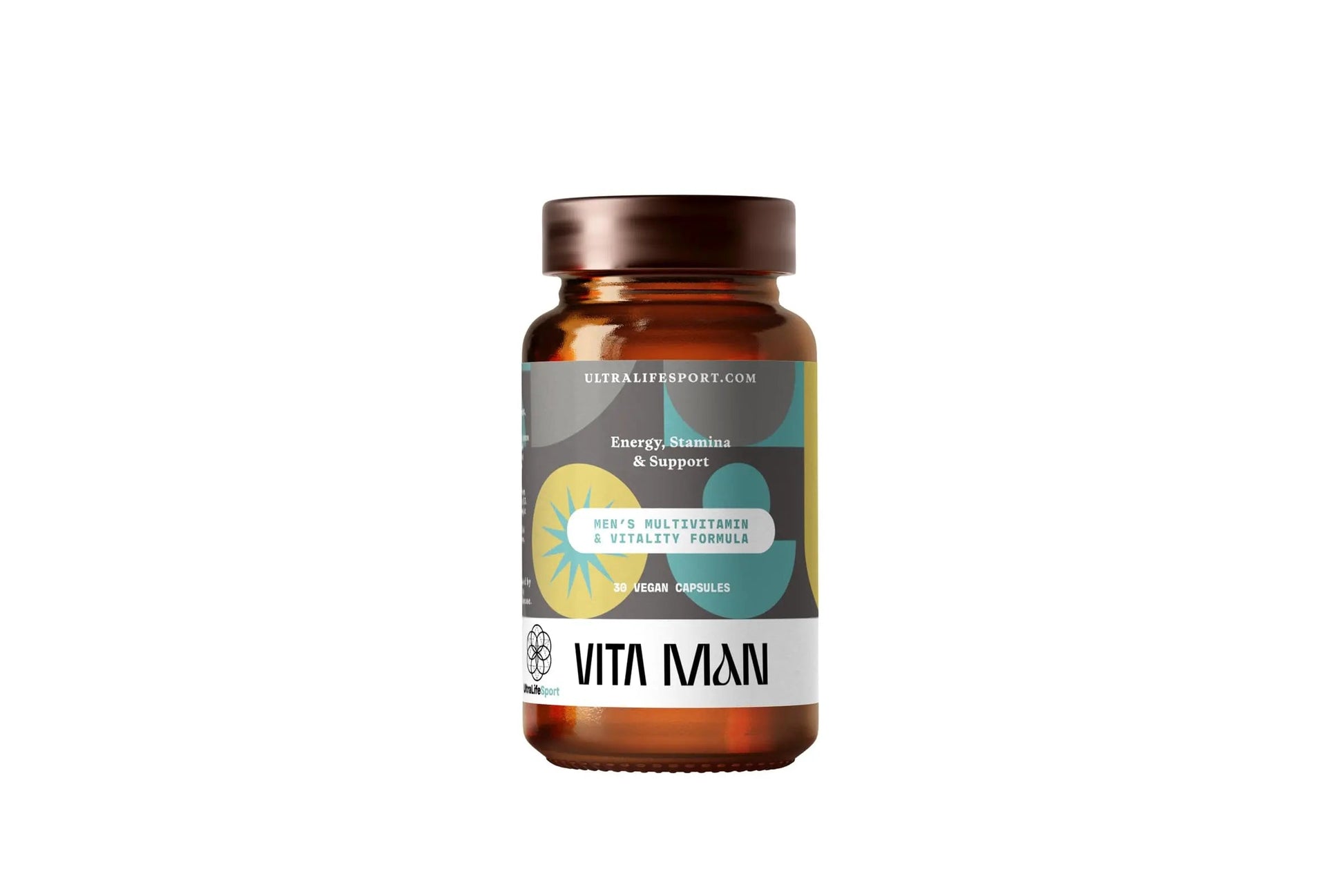 Ultra Life Sport - VITA Man Premium Men's Multivitamin - 30 Capsule Daily Vitamins for Men with Vitamin E, K2 MK-7, and B Vitamins for Maximum Absorption Ultra Life SportBuy Supplements Australia