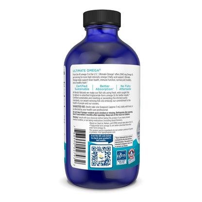 Nordic Naturals Ultimate Omega Liquid, Lemon Flavor - 8 oz - 2840 mg Omega-3 - High-Potency Fish Oil Supplement with EPA & DHA - Promotes Brain & Heart Health - Non-GMO - 48 Servings Nordic NaturalsBuy Supplements Australia