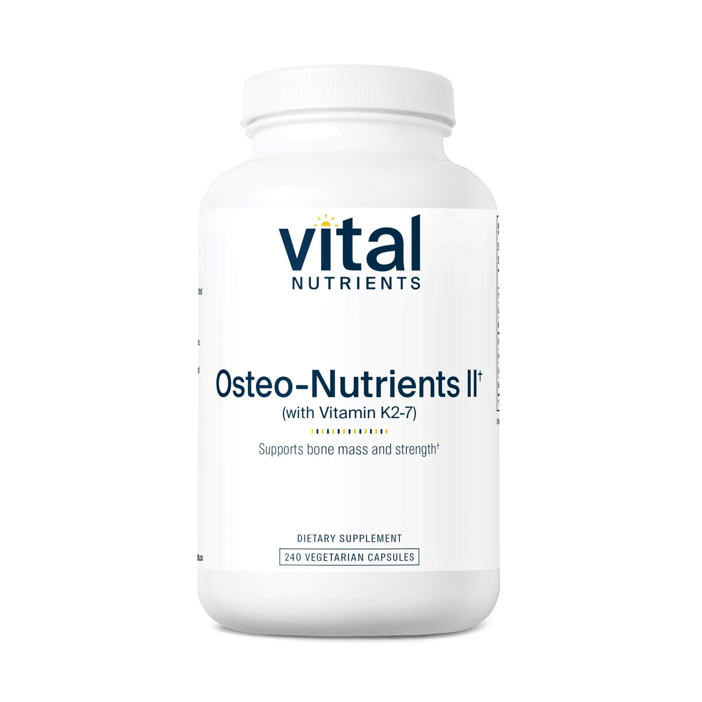 Vital Nutrients Osteo-Nutrients II - Vitamin K2 + D3, Calcium, Boron, and Magnesium for Bone Strength* - Healthy Heart Support - Vegetarian Supplement - Gluten, Dairy, Soy Free - 240 Capsules Vital NutrientsBuy Supplements Australia