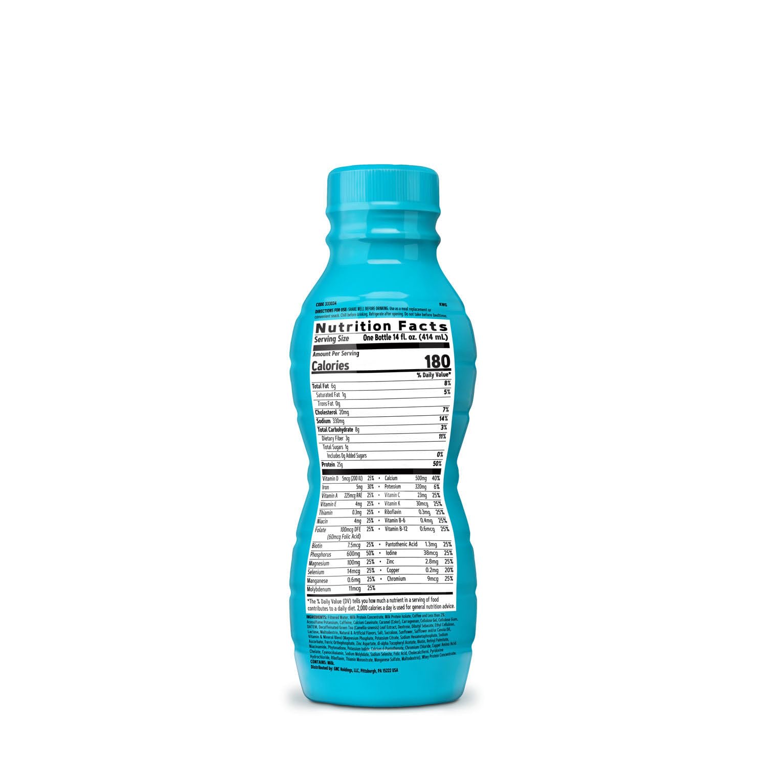 GNC Total Lean Lean Shake Burn - Vanilla Latte - 12 Bottles GNCBuy Supplements Australia