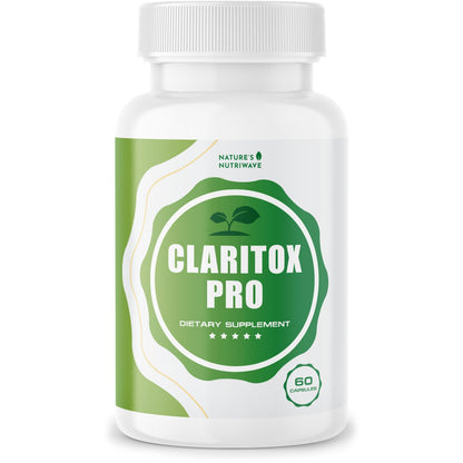 Claritox – Daily Wellness Supplement with Zinc, Chromium, Alpha Lipoic Acid, Green Tea Extract, Resveratrol & Botanical Blend – Non-GMO, Stimulant-Free Formula – 60 Caps, 30 Servings, 1 Month Supply Nature’s NutriWaveBuy Supplements Australia