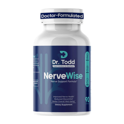 Dr. Todd NerveWise Nerve Support Supplement for Foot, Hand & Leg Comfort – Daily Formula for Healthy Nerve Function, Helps Support Nerve Balance, Body Comfort & Overall Nerve Wellness – 30 Day Supply Dr. ToddBuy Supplements Australia