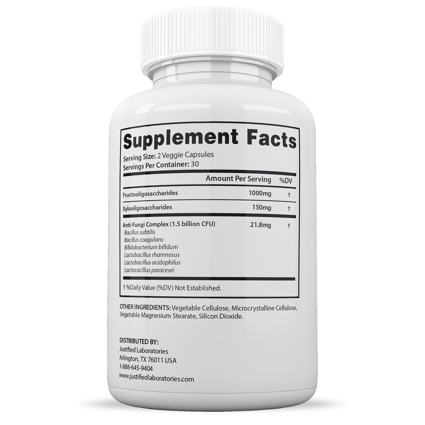 Justified Laboratories (2 Pack) Fungus Clear 1.5 Billion CFU Probiotic Pills 120 Capsules Justified LaboratoriesBuy Supplements Australia