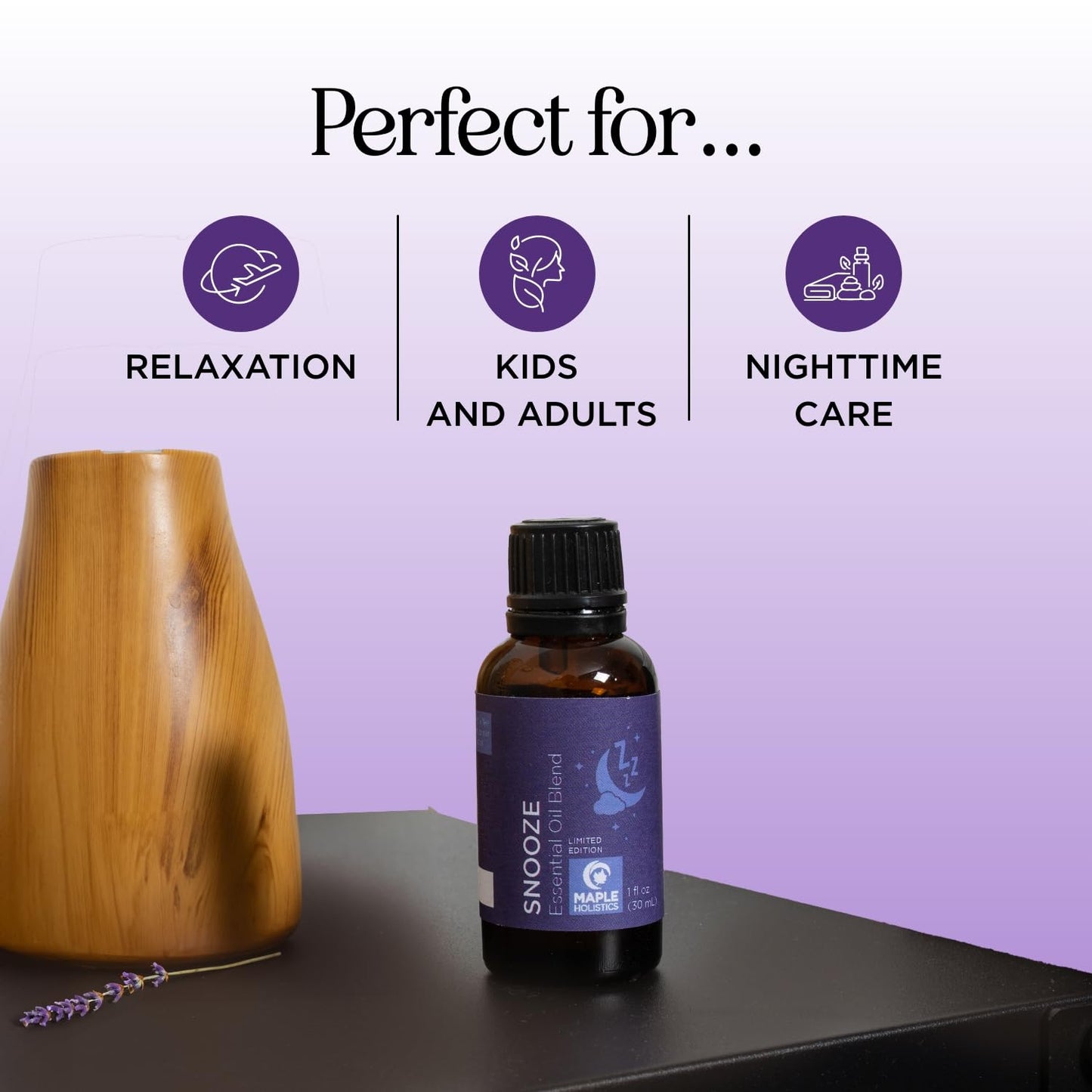 Sleep Essential Oil Blend for Diffuser - Snooze Blend Essential Oil for Sleep with Roman Chamomile Maple HolisticsBuy Supplements Australia