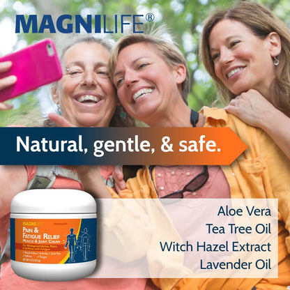 MagniLife Pain and Fatigue Relief Cream, 4 oz, Fast-Acting Relief for Fibromyalgia Symptoms, Muscle Aches & Joint Pain, Helps Relieve Soreness & Tenderness, Deep Penetrating Formula MagniLifeBuy Supplements Australia