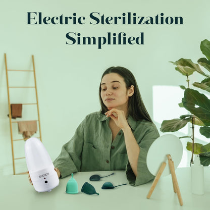 SHORDY Menstrual Cup and Steamer Sterilizer for Beginners Kit Set of 2 Period Cups (Small & Large) SHORDYBuy Supplements Australia