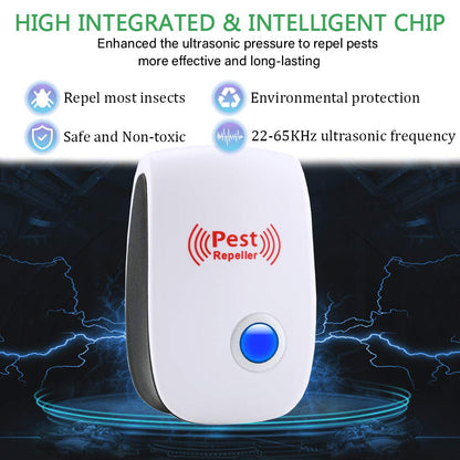 Ultrasonic Pest Repeller 6 Packs Electronic Plug in Indoor Sonic Repellent PalmandpondBuy Supplements Australia