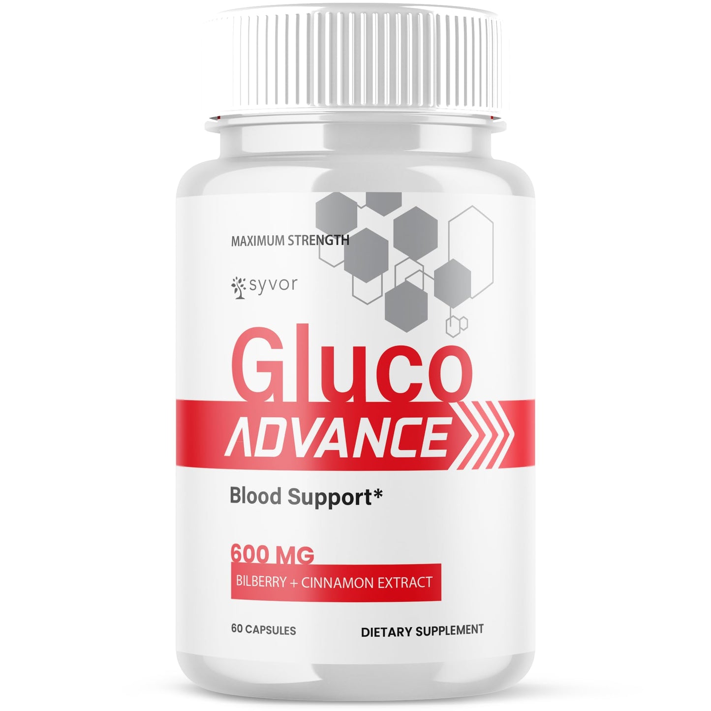 Gluco Advance Capsules, Official Gluco Advance Supplement Pills with All Natural Ingredients, Advanced Formula Supplement with Maximum Strength Premium Vitamins for Women & Men (60 Capsules) SyvorBuy Supplements Australia