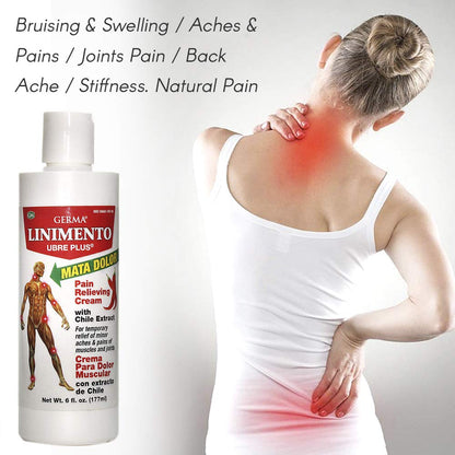 Germa Liniment Udder Plus. Natural Topical Analgesic Ointment. Relief for Pain and Aches in Joints and Back. With Chile Extract. 6 oz GermaBuy Supplements Australia