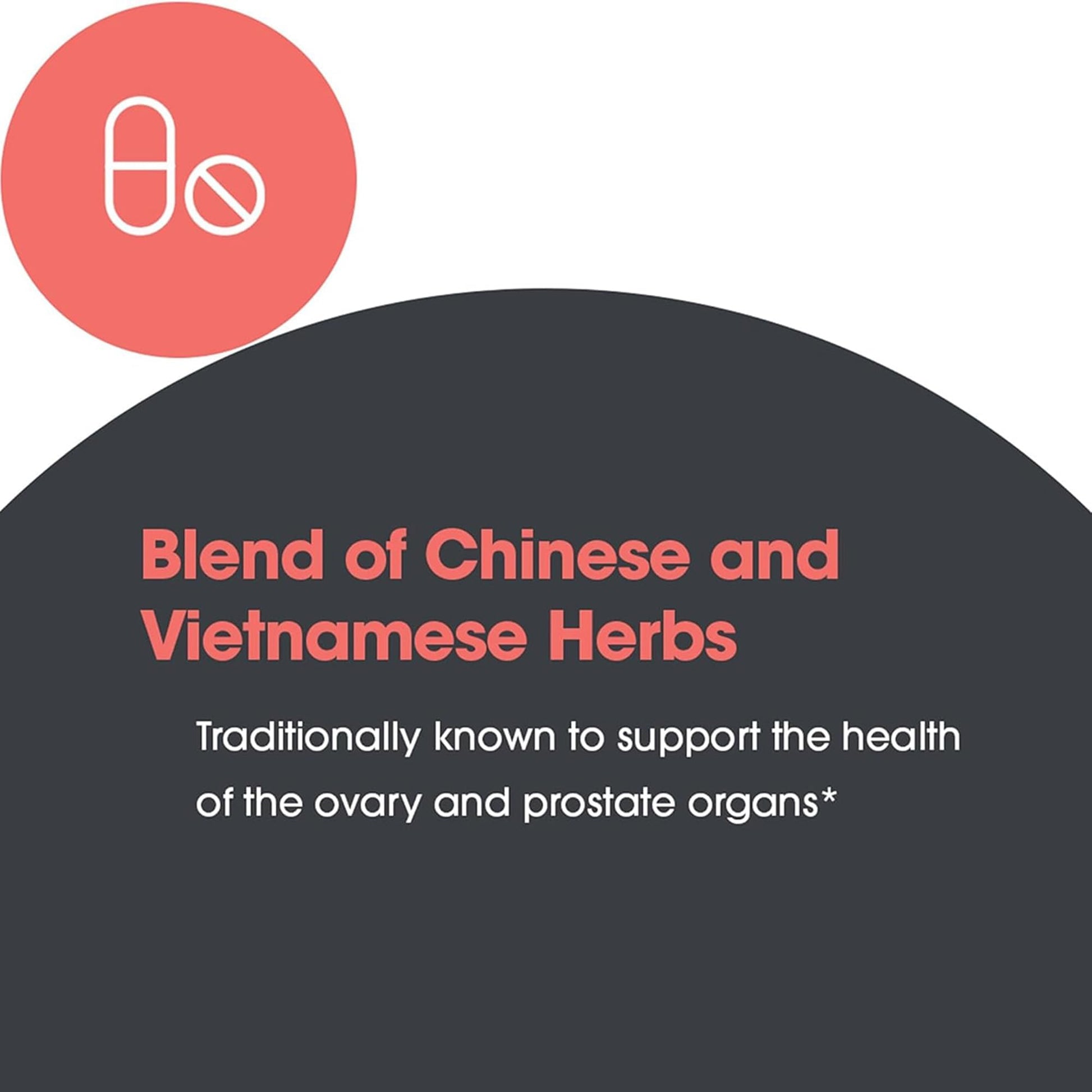 Allergy Research Group Healthy Prostate & Ovary - Traditional Chinese & Vietnamese Herbal Blend with Crinum Latifolium - Supports Reproductive Tissue & Immune Balance - 60 Servings - 180 Capsules Allergy Research GroupBuy Supplements Australia