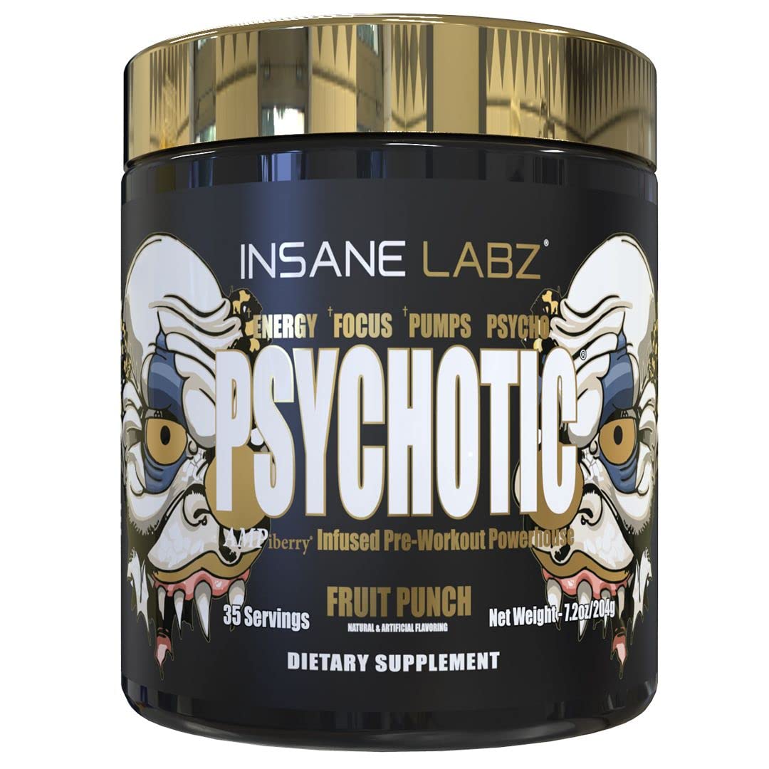 Insane Labz Psychotic Gold and Insane Veinz Gold Pre Workout Nitric Oxide Booster Stack Insane LabzBuy Supplements Australia