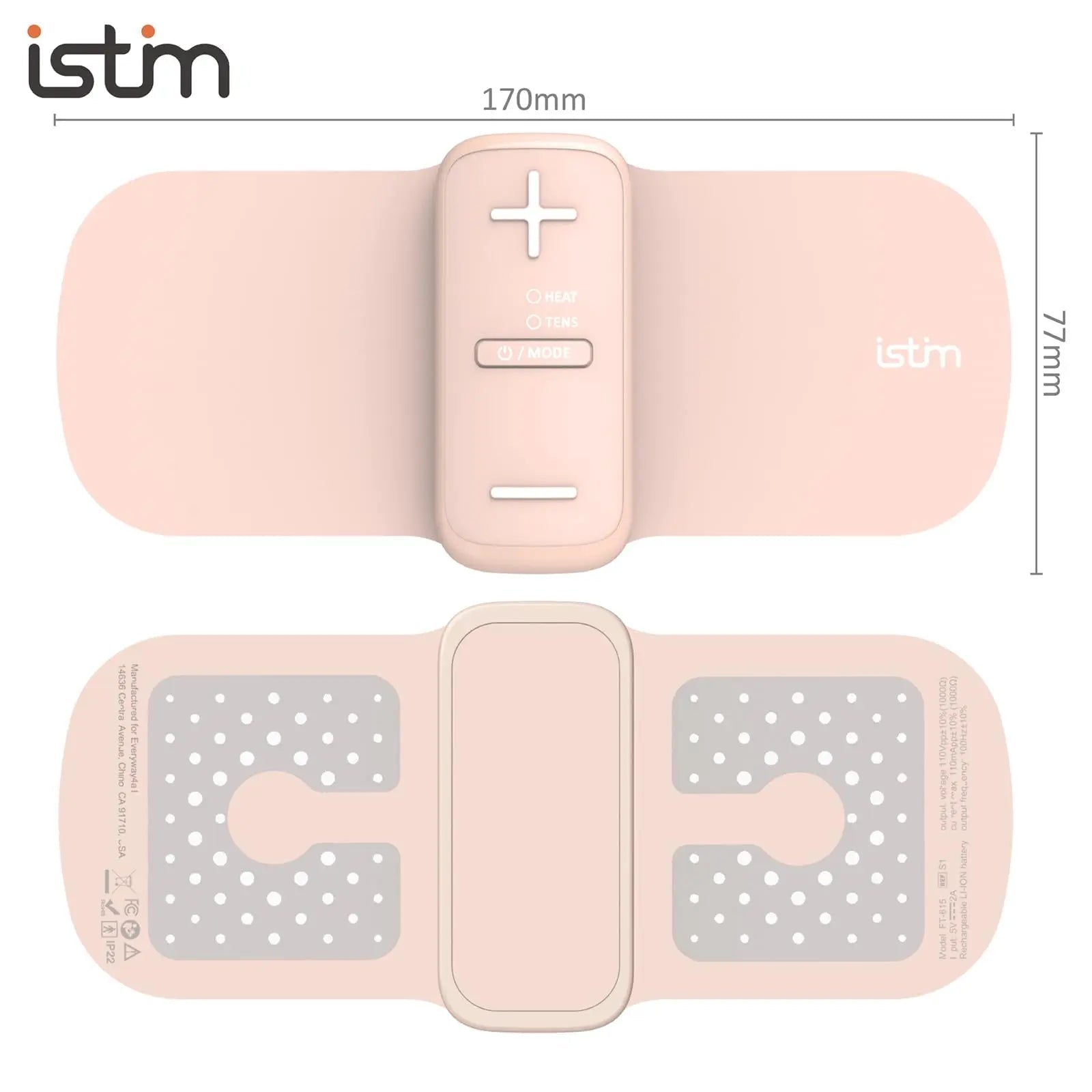 iStim S1 Wireless TENS Unit for Menstrual Relief – Period Pain Relief Device for Period Cramps and Back Pain, TENS Machine with Heat, Rechargeable Drug-Free TENS Massager with Japanese Gel Pads iSTIMBuy Supplements Australia