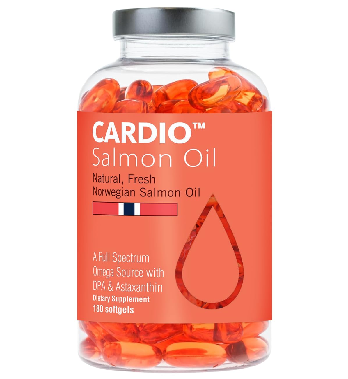 High Strength Omega 3 Fish Oil - 1000mg, Norwegian Salmon Oil with EPA & DHA, No Burping or Aftertaste, Omega 3 Fatty Acids Supplement for Eye, Brain & Heart, Triglyceride Form - 180 Capsules Hofseth BioCareBuy Supplements Australia