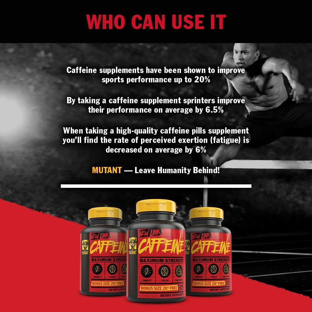 Mutant Caffeine - Pure, Restore Mental Alertness or Wakefulness When Fatigued MutantBuy Supplements Australia