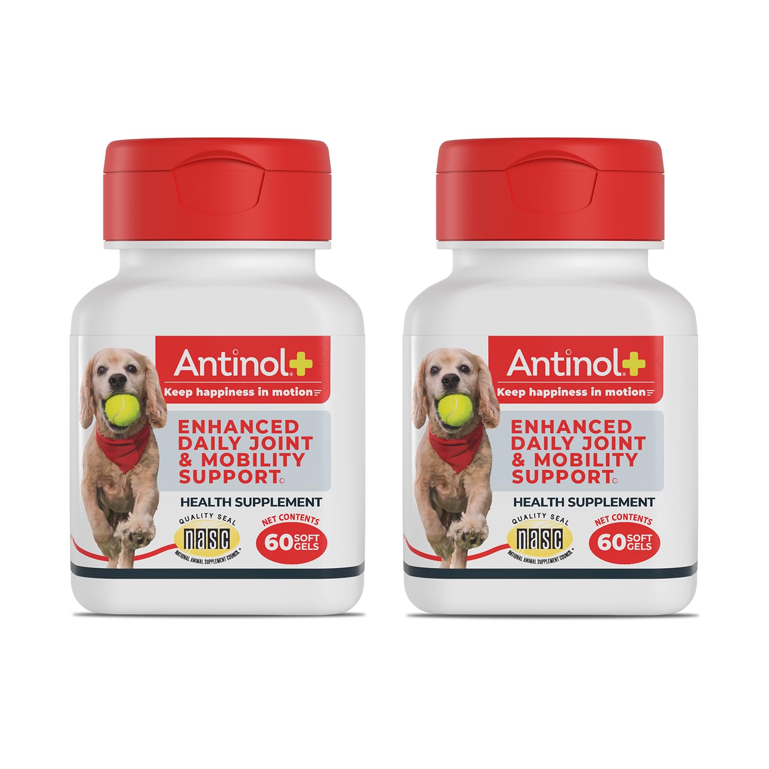 Antinol Plus, Mobility, Hip, and Joint Supplement for Dogs, Green-Lipped Mussels and Krill Oil - Dog Joint Supplement, Better and Faster Than Glucosamine and Chondroitin, 120 Soft Gels AntinolBuy Supplements Australia