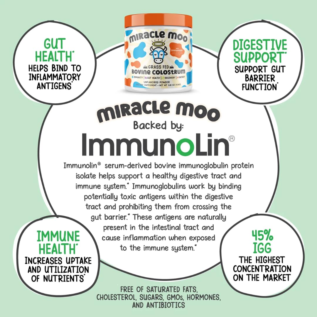 Colostrum Supplement for Gut Health, Hair Growth, Beauty and Immune Miracle MooBuy Supplements Australia