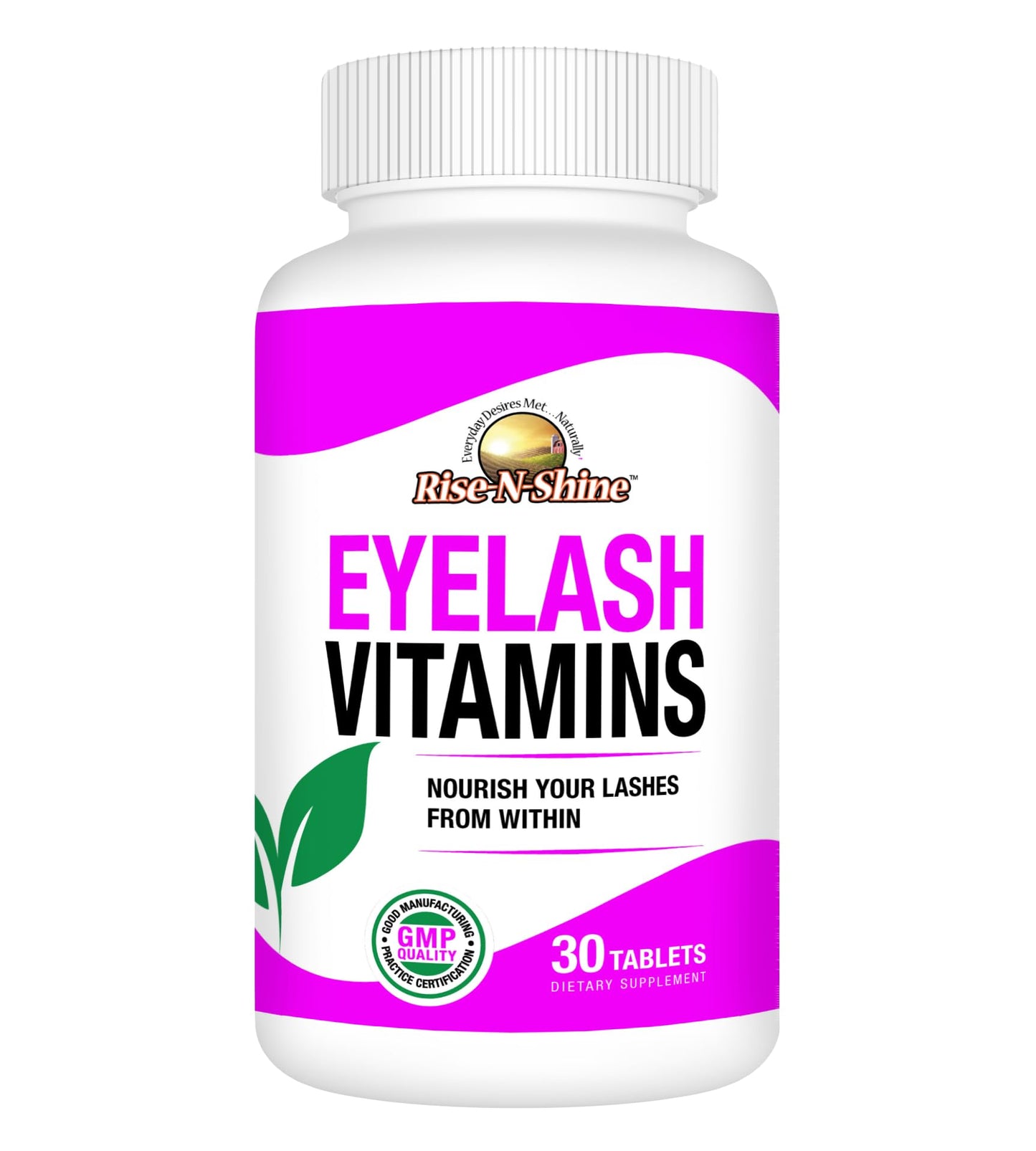 Rise-N-Shine Eyelash Growth Vitamins, Premium Lash Strengthening Supplement with Collagen, Keratin 30 Day Supply Rise-N-ShineBuy Supplements Australia