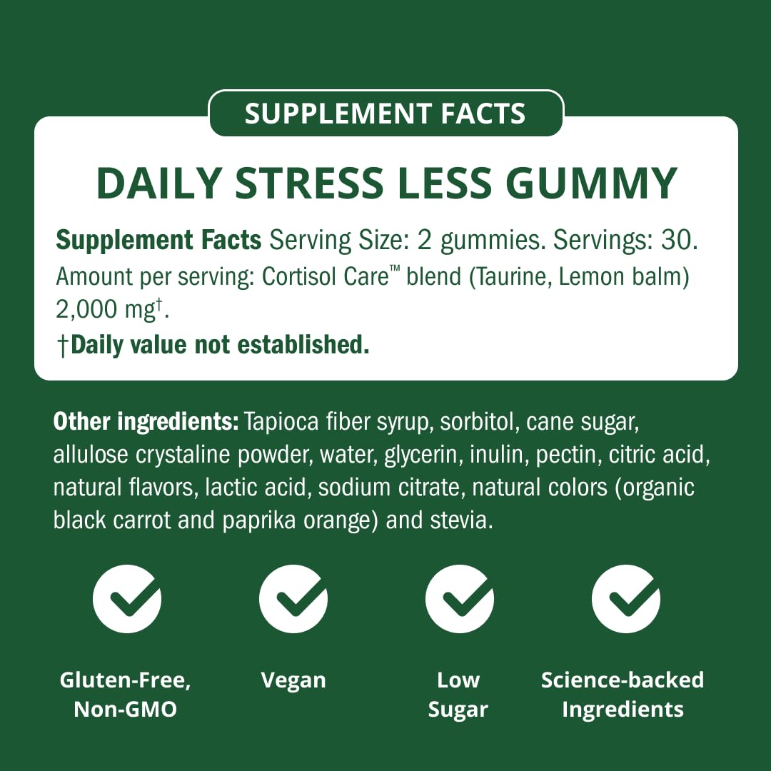Semaine Stress Less Gummy with Cortisol Care™ 60 Count – Daily Support for Stress, Mood & Sleep SemaineBuy Supplements Australia
