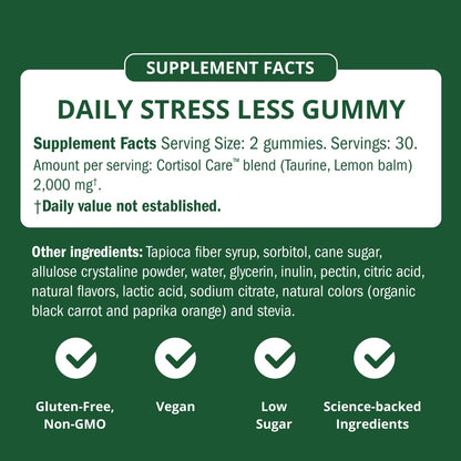 Semaine Stress Less Gummy with Cortisol Care™ 60 Count – Daily Support for Stress, Mood & Sleep SemaineBuy Supplements Australia