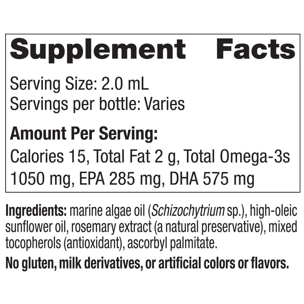 Nordic Naturals Baby’s DHA Vegetarian, Unflavored - 1050 mg Plant-Based Omega-3-1 oz - Supports Brain & Vision Development in Babies - Non-GMO, Vegan - 15 Servings Nordic NaturalsBuy Supplements Australia