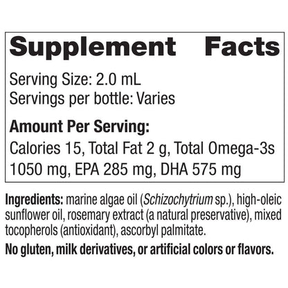 Nordic Naturals Baby’s DHA Vegetarian, Unflavored - 1050 mg Plant-Based Omega-3-1 oz - Supports Brain & Vision Development in Babies - Non-GMO, Vegan - 15 Servings Nordic NaturalsBuy Supplements Australia