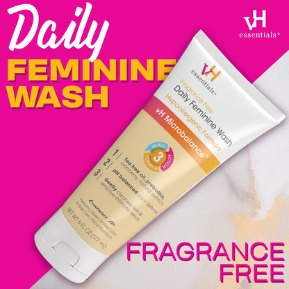 vH essentials Daily Feminine Wash - Fragrance Free, Hypoallergenic with Tea Tree Oil vH essentialsBuy Supplements Australia