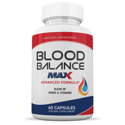 Justified Laboratories (2 Pack Blood Balance Max 1295MG Formula Supplement Pills Justified LaboratoriesBuy Supplements Australia