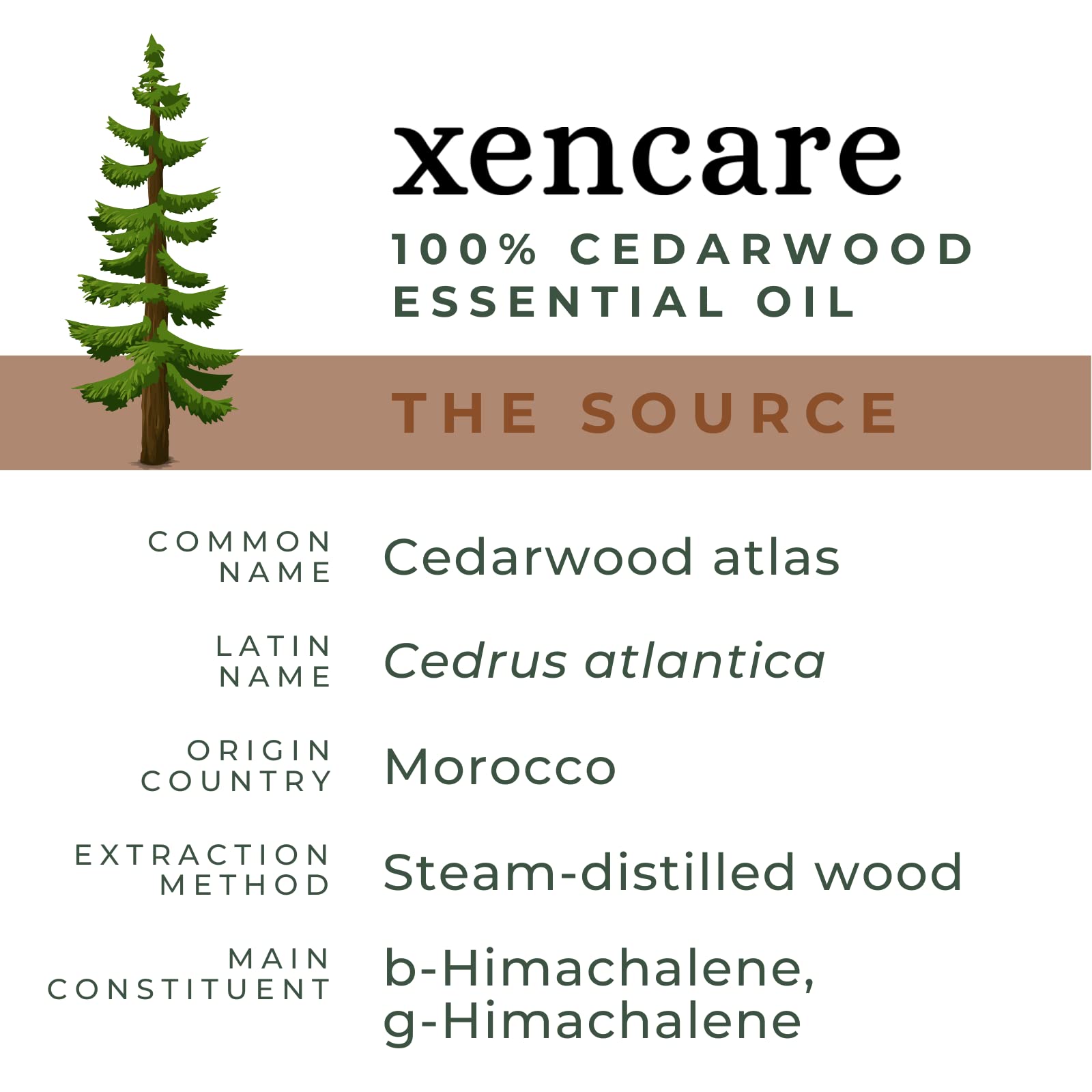 xencare Cedarwood USDA Organic Essential Oil | 100% Pure Natural Undiluted XenCareBuy Supplements Australia