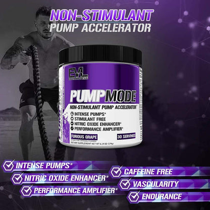 EVL PumpMode Nitric Oxide Supplement - Nitric Oxide Booster Pump Pre Workout Powder EvlutionBuy Supplements Australia