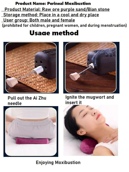 LANYANZI Purple moxibustion Pillow Cervical Vertebra Pillow moxibustion Waist moxibustion Box LANYANZIBuy Supplements Australia