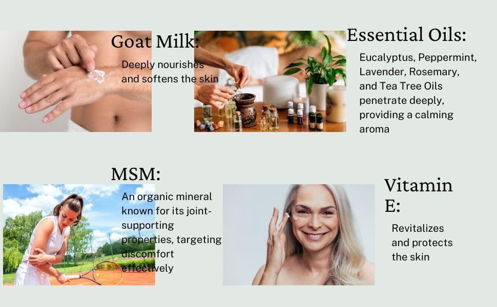 Grace Harbor MSM Cream – Variety 3 Pack – Daily Skin, Joint and Muscle Rub – Best Goat Milk Unscented Baby Lotion for Severly Dry Skin – Therapeutic Essential Oils and Fragrance Free – 4 oz Grace Harbor InternationalBuy Supplements Australia