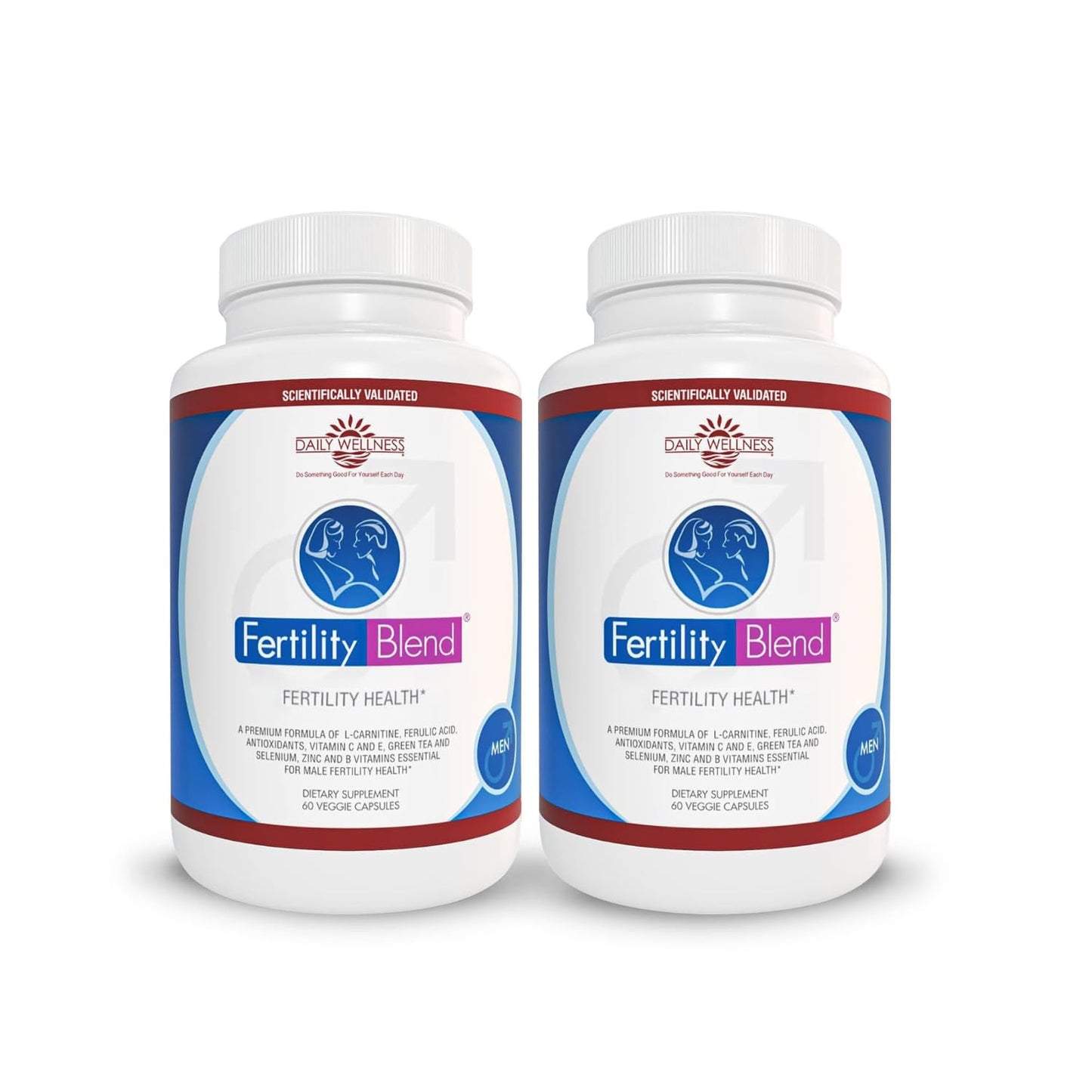 Fertility Blend Daily Wellness for Men - Male Fertility Supplements, Vitamin Blend Pills - Male Count Pre-Conception for Him - Fertility Supplements for Men - 60 Capsules, 2 Pack Fertility BlendBuy Supplements Australia