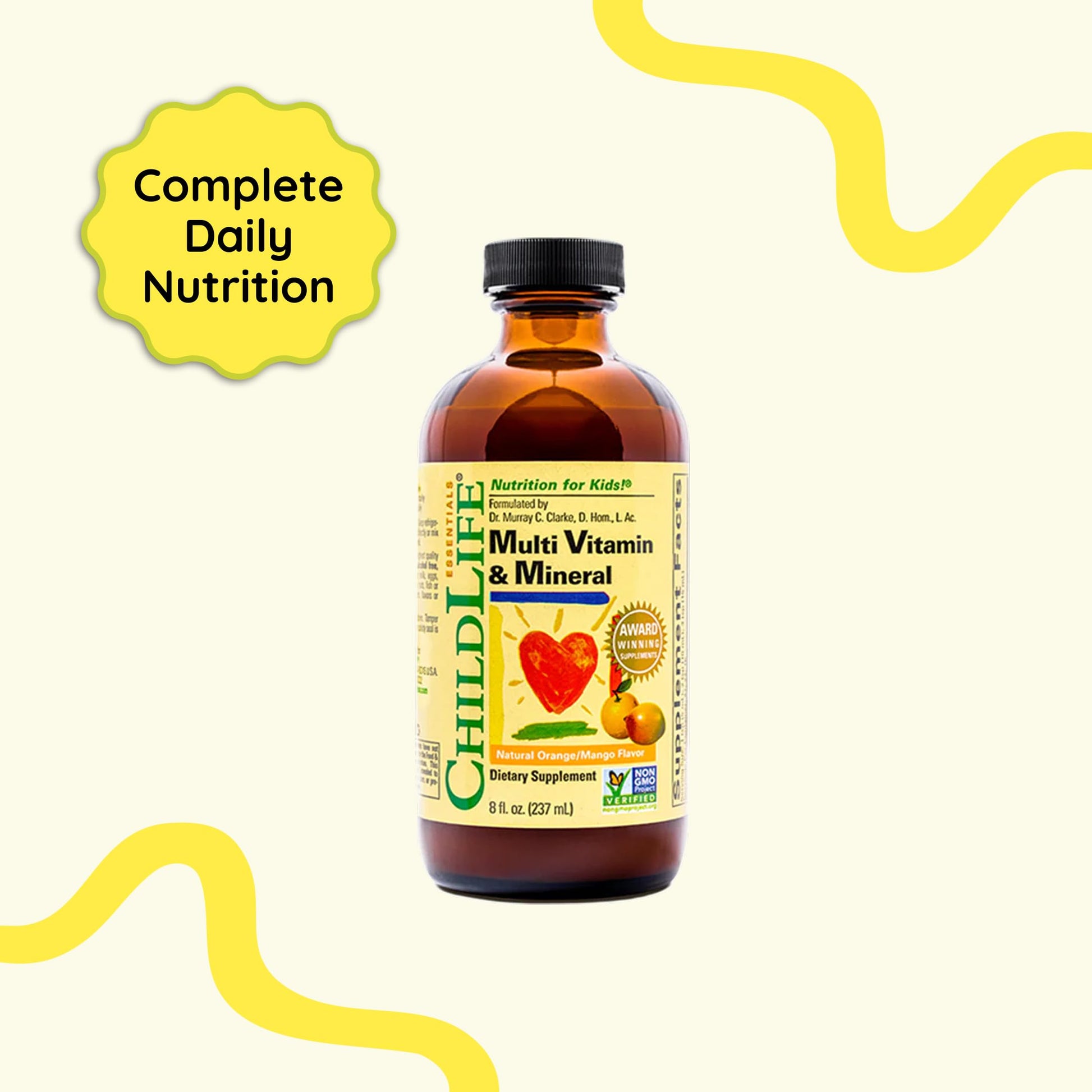 CHILDLIFE ESSENTIALS Kids Multivitamin & Mineral - Kids Vitamins, Liquid Multivitamin for Kids, Toddler Multivitamins, Liquid Vitamins, Baby Multivitamin - Natural Orange & Mango, 8 Fl Oz (Pack of 1) CHILDLIFE ESSENTIALSBuy Supplements Australia