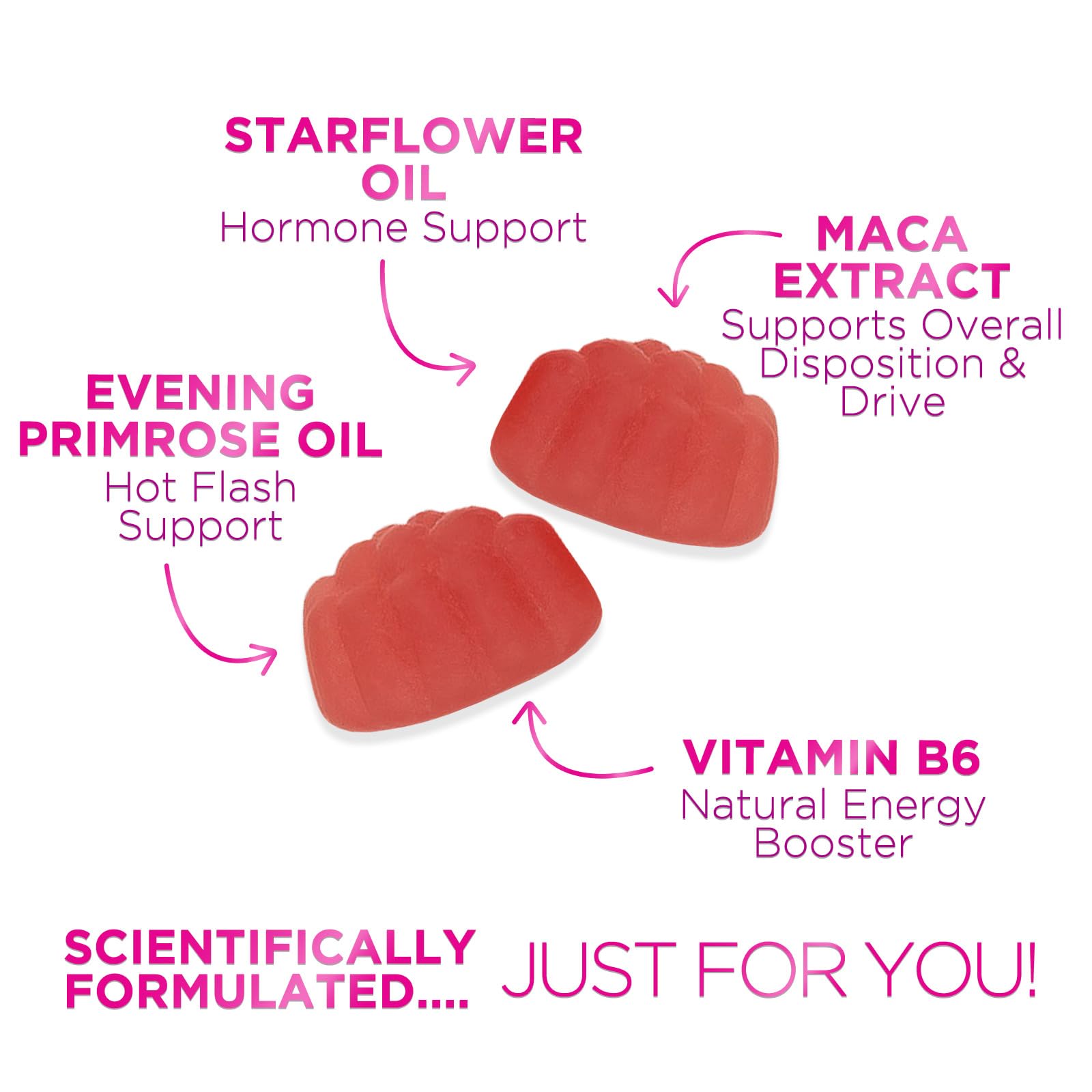 Nature's Glow Menopause Relief Vitamin Gummy for Women - Effective Menopause Nature's GlowBuy Supplements Australia