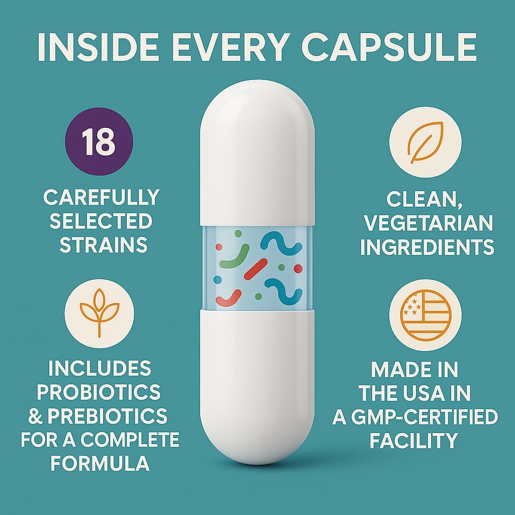 Organic Excellence Probiotics for Women – 30 Billion CFU 18 Strains Prebiotics & Sporebiotics – Gut, Vaginal, Digestive, Immune & Urinary Tract Support – 30 Capsules Organic ExcellenceBuy Supplements Australia