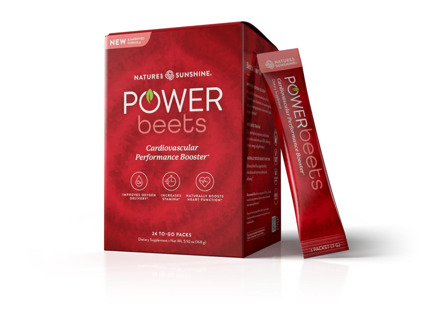 Nature's Sunshine Power Beets – Patented Nutrient Blend of Beet Root Powder and Nutrients to Promote Performance, Mental Clarity, & Vitality – Non-GMO, Soy & Gluten Free – 24 to-Go Packs Nature's SunshineBuy Supplements Australia
