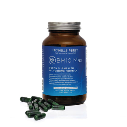 Michelle Peiret BM10 Max | Boron Supplement for Men & Women | Boron Complex with Zinc, Biotin 10,000 mcg, MSM, Silica, Saw Palmetto | Hair Skin & Nails + Trace Mineral Support | 60 Veg Capsules Michelle PeiretBuy Supplements Australia