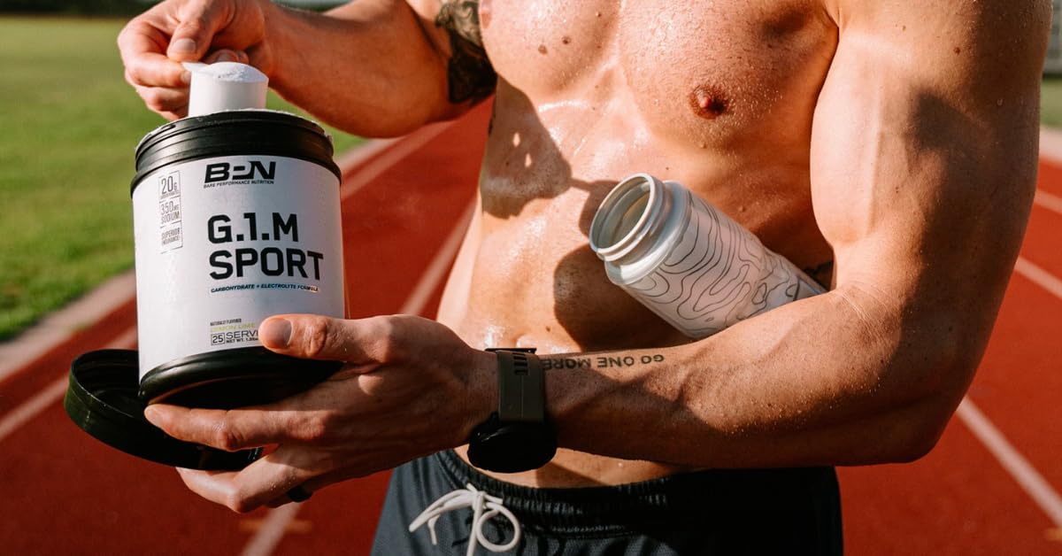 BARE PERFORMANCE NUTRITION, BPN G.1.M Go One More Sport, Endurance Training Fuel, Superior Carbohydrate & Electrolytes Powder Formula, Reduce Fatigue, Lemon Lime, 25 Servings BARE PERFORMANCE NUTRITIONBuy Supplements Australia