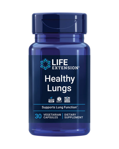 Life Extension Healthy Lungs, Respiratory Supplement, Lung Protection, Boswellia Serrata, Saffron Extract, Once-Daily, Gluten Free, Non-GMO, Vegetarian, 30 Capsules Life ExtensionBuy Supplements Australia