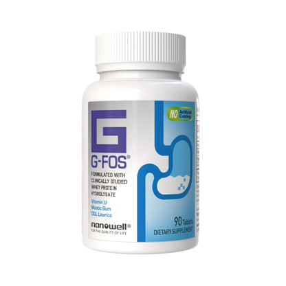 NANOWELL G-FOS Digestive Health Supplement, Vitamin U - 90 Tablets X 2 Bottles for 2 Months (180 Count) NANOWELLBuy Supplements Australia