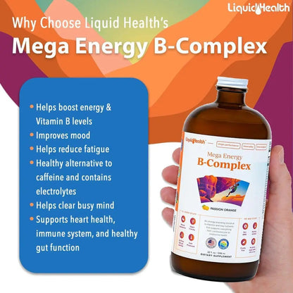LIQUIDHEALTH Complete Multiple & Mega Energy B-Complex Daily Liquid Vitamins Bundle for Adults - Immune System Support, Increase Energy, Gut & Heart Health LIQUIDHEALTHBuy Supplements Australia