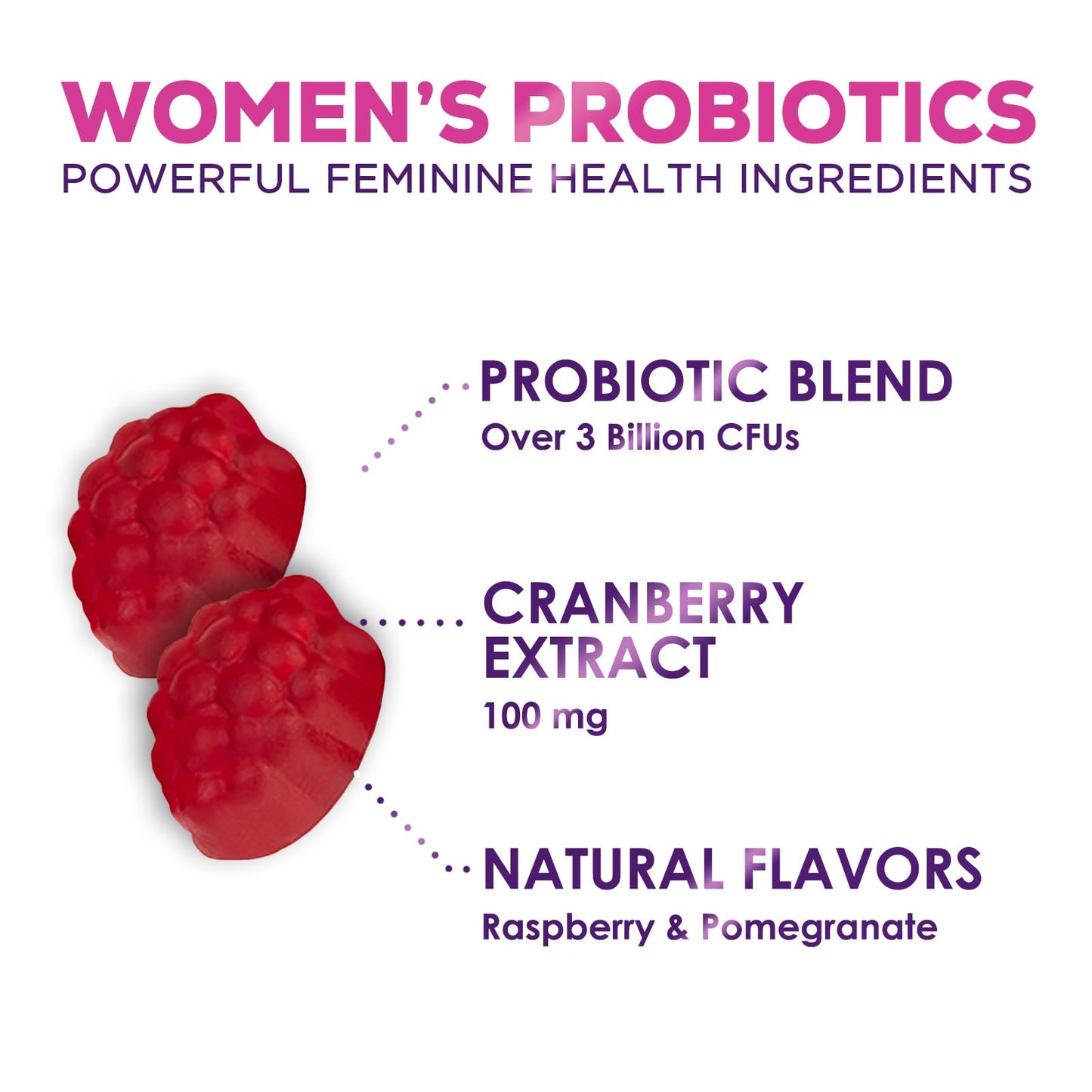 Probiotics for Women + Cranberry - 3 Billion CFU Guaranteed & 6 Vegan Strains for Women's Hello Lovely!Buy Supplements Australia