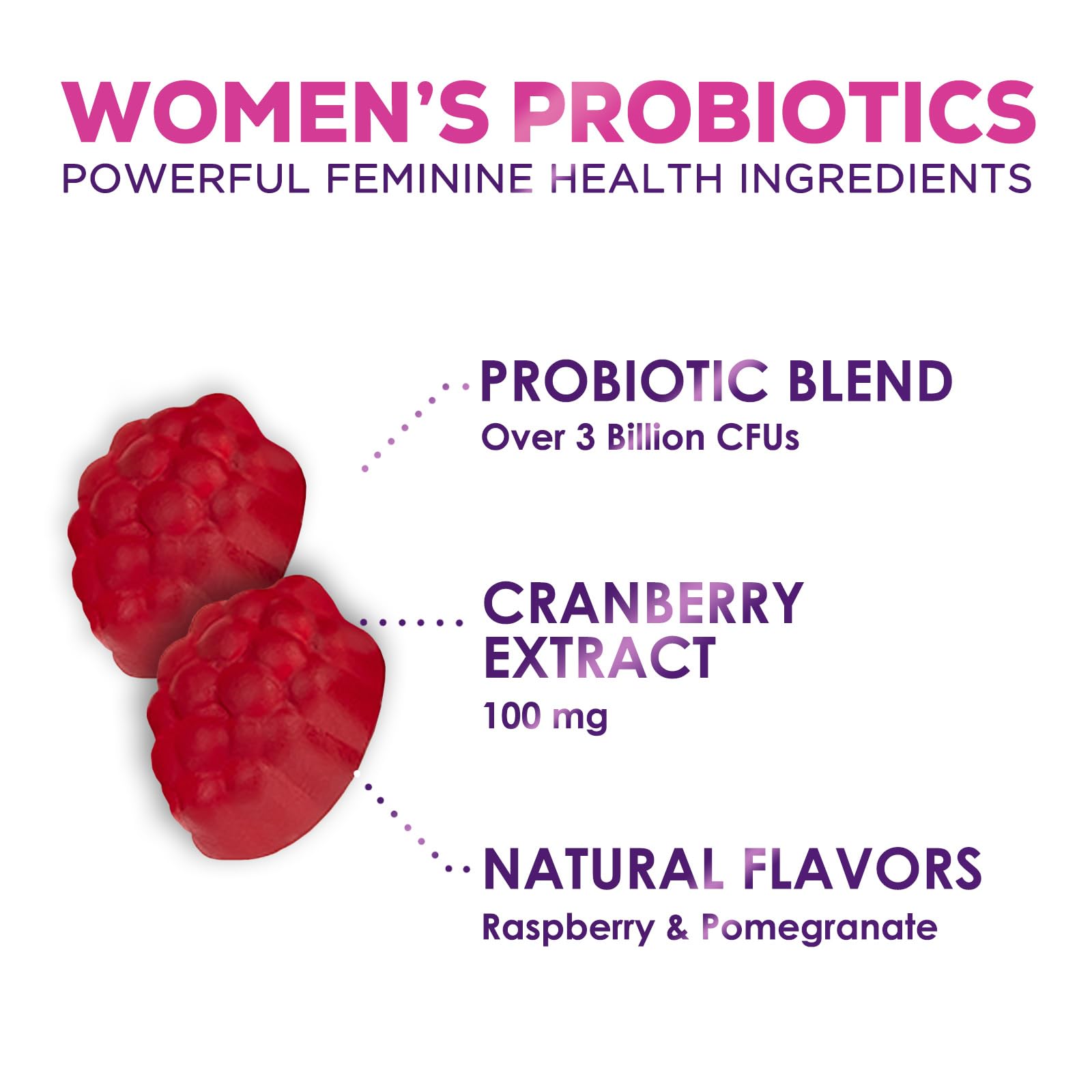 Probiotics for Women + Cranberry - 3 Billion CFU Guaranteed & 6 Vegan Strains for Women's Hello Lovely!Buy Supplements Australia